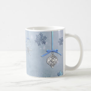 Merry Christmas Snow Fall Forest Coffee Mug