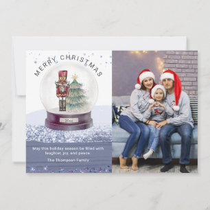 Merry Christmas Snow Globe Nutcracker Photo