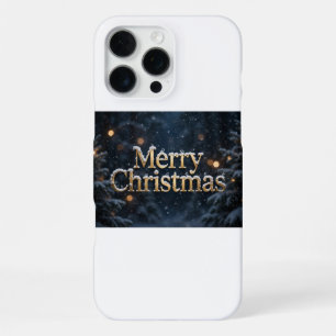 Merry Christmas Snow iPhone 16 Pro Max Case