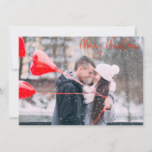 Merry Christmas Snow Overlay Photo template Custom