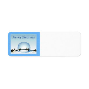 Merry Christmas Snow Scene