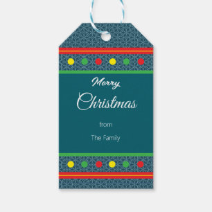 Merry Christmas Snowflake Gift Tag