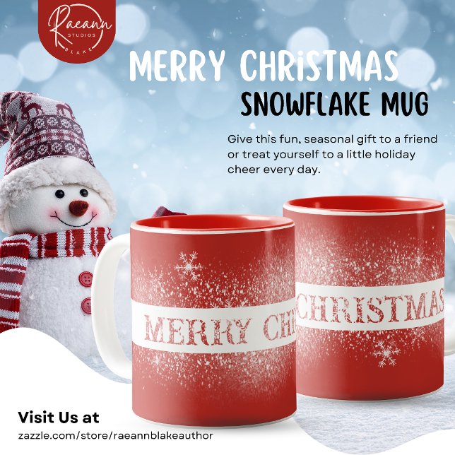Merry Christmas Snowflake Mug (Creator Uploaded)