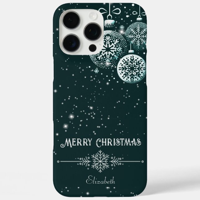 Merry Christmas Snowflake Ornaments Case-Mate iPhone Case (Back)