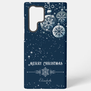 Merry Christmas Snowflake Ornaments Samsung Galaxy Case