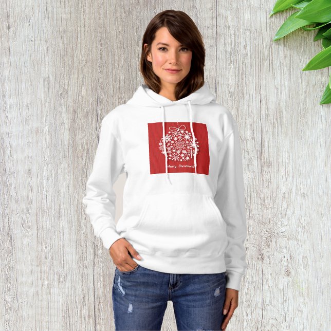 Merry Christmas Snowflake Womens Hoodie (Creator Uploaded)