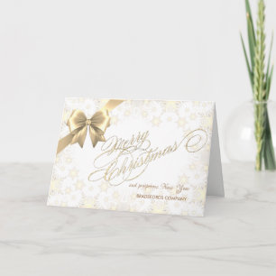 Merry Christmas Snowflakes ,Corporate Greeting Holiday Card