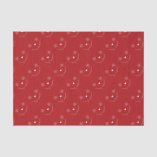 Merry Christmas Snowflakes Red Cute Holiday Tissue Paper
