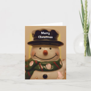 Merry Christmas - Snowman Card