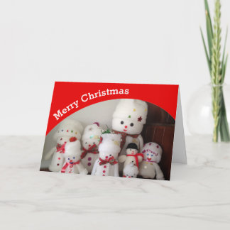 Merry Christmas snowman card