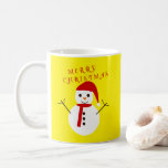 Merry Christmas Snowman Coffee Mug<br><div class="desc">Merry Christmas Snowman Coffee Mug,  featuring the delightful design of a cheerful snowman,  is an excellent gift choice or a delightful treat for yourself during this holiday season.</div>