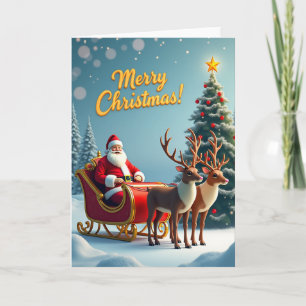 Merry Christmas Snowman Grandson Card