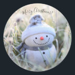 Merry Christmas Snowman Stickers Envelope Seals<br><div class="desc">Cute Merry Christmas Snowman Stickers Envelope Seals</div>