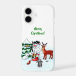 Merry Christmas! Snowman with Friends<br><div class="desc">Merry Christmas! Snowman with Friends - Baby Polar Bear,  Birds,  Moose,  Rabbit,    ~~~ coloured pencil drawing by Krisi ArtKSZP ~~~ Store Category >>> Merry Christmas for Kids >>> Snowman with Friends</div>