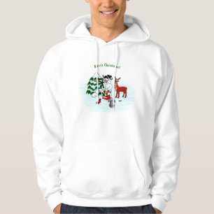 Merry Christmas! Snowman with Friends Hoodie