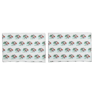 Merry Christmas! Snowman with Friends Pillowcase