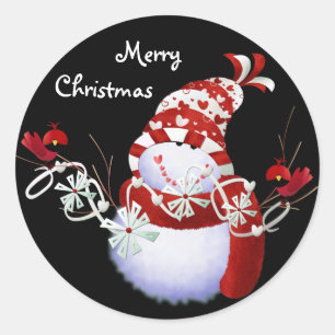 Merry Christmas Snowmen Stickers
