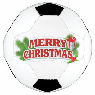 Merry Christmas Soccer Ball