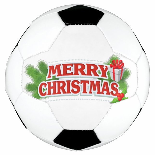 Merry Christmas Soccer Ball (Front)