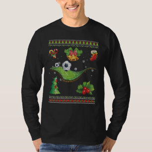 Merry Christmas Soccer Player Sport Fan Ugly Sweat T-Shirt