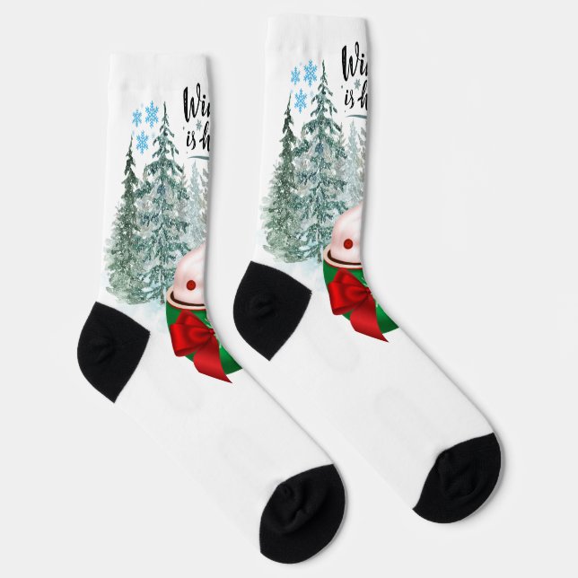 Merry Christmas Socks (Right)