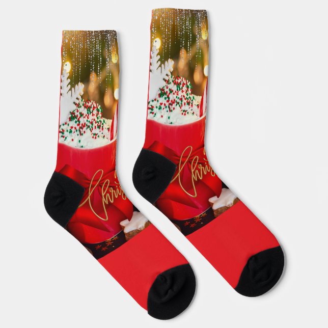 Merry Christmas Socks (Right)