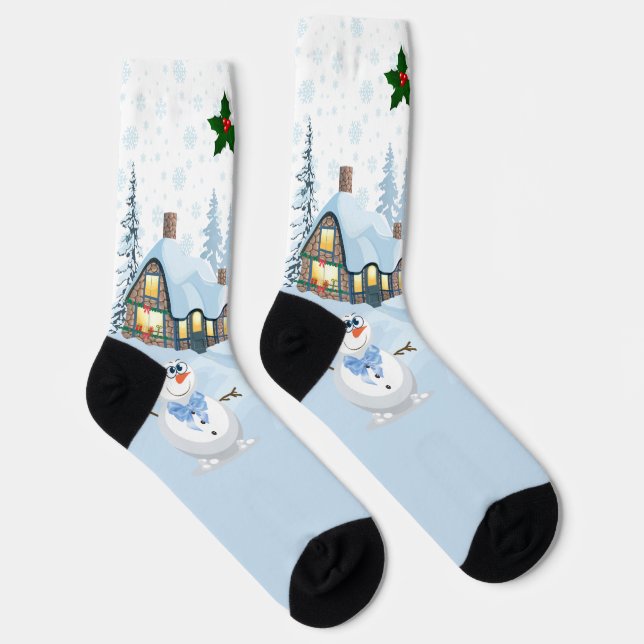 Merry Christmas Socks (Right)