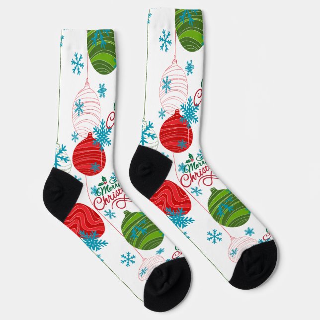 Merry Christmas Socks (Right)