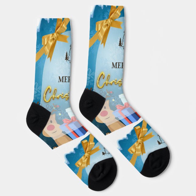 Merry Christmas Socks (Right)