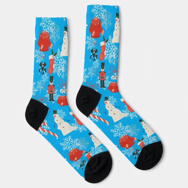 Merry Christmas Socks (Right)