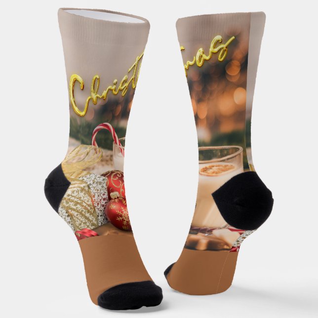 Merry Christmas Socks (Angled)