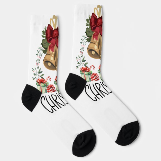 Merry Christmas Socks (Right)