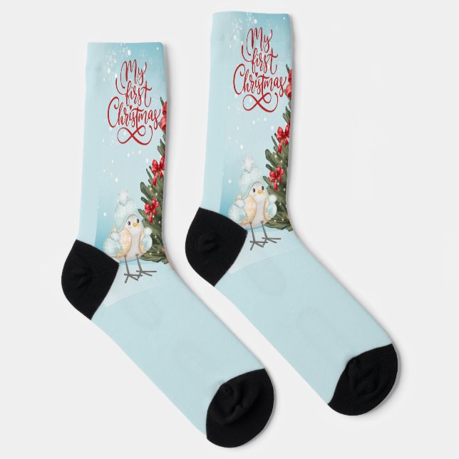 Merry Christmas Socks (Right)