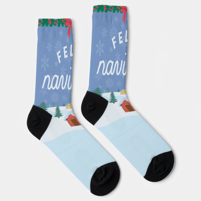 Merry Christmas Socks (Right)