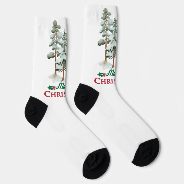 Merry Christmas Socks (Right)