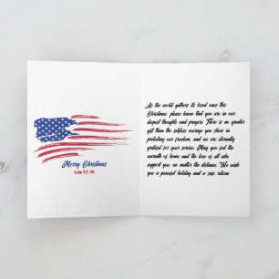 Merry Christmas Soldier - Folded Greeting Card