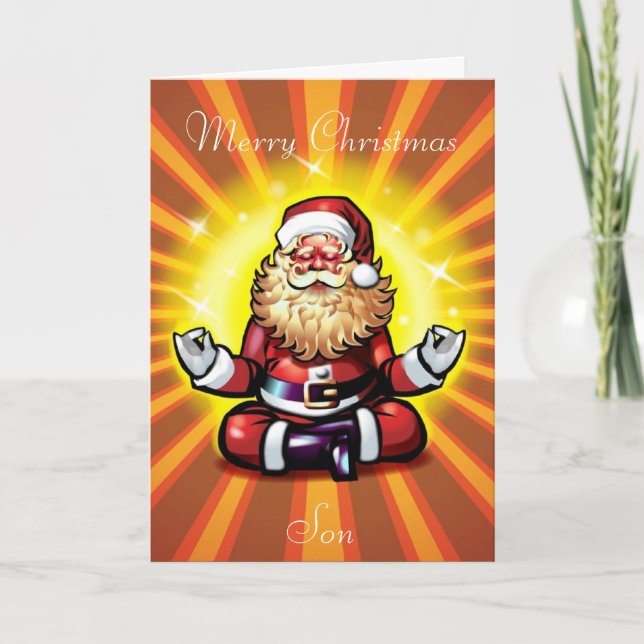 Merry Christmas Son Holiday Card (Front)