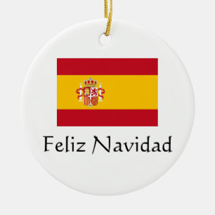 Merry Christmas Spanish Ornament