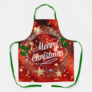 Merry Christmas sparkle and shine Apron