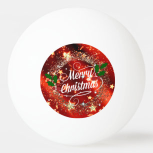 Merry Christmas sparkle and shine Golf Hat Clip Ping Pong Ball