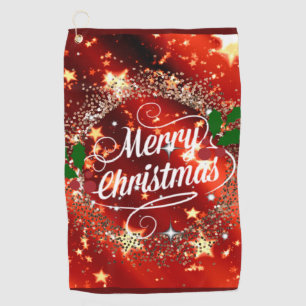 Merry Christmas, sparkle and shine, Golf Towel