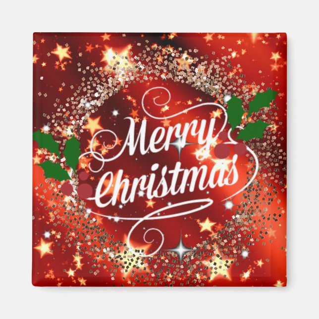 Merry Christmas sparkle and shine Magnet (Front)