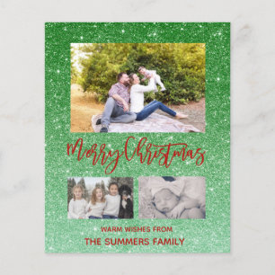 Merry Christmas Sparkle Glitter Photo Budget