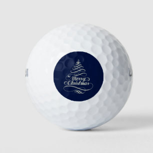 Merry Christmas Sparkle Golf Balls