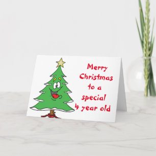 MERRY CHRISTMAS SPECIAL *4 YEAR OLD* CARD