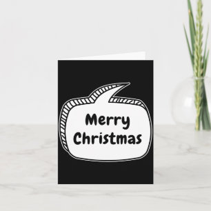 Merry Christmas Speech Bubble  Card
