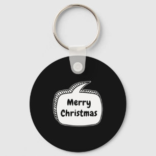 Merry Christmas Speech Bubble Key Ring