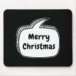 Merry Christmas Speech Bubble Toddler T Shirt  Mouse Mat