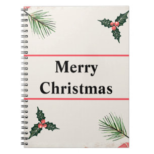 Merry Christmas Spiral Photo Notebook 80 Pages