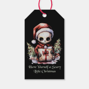 Merry Christmas Spooky Gothic Gift Tags